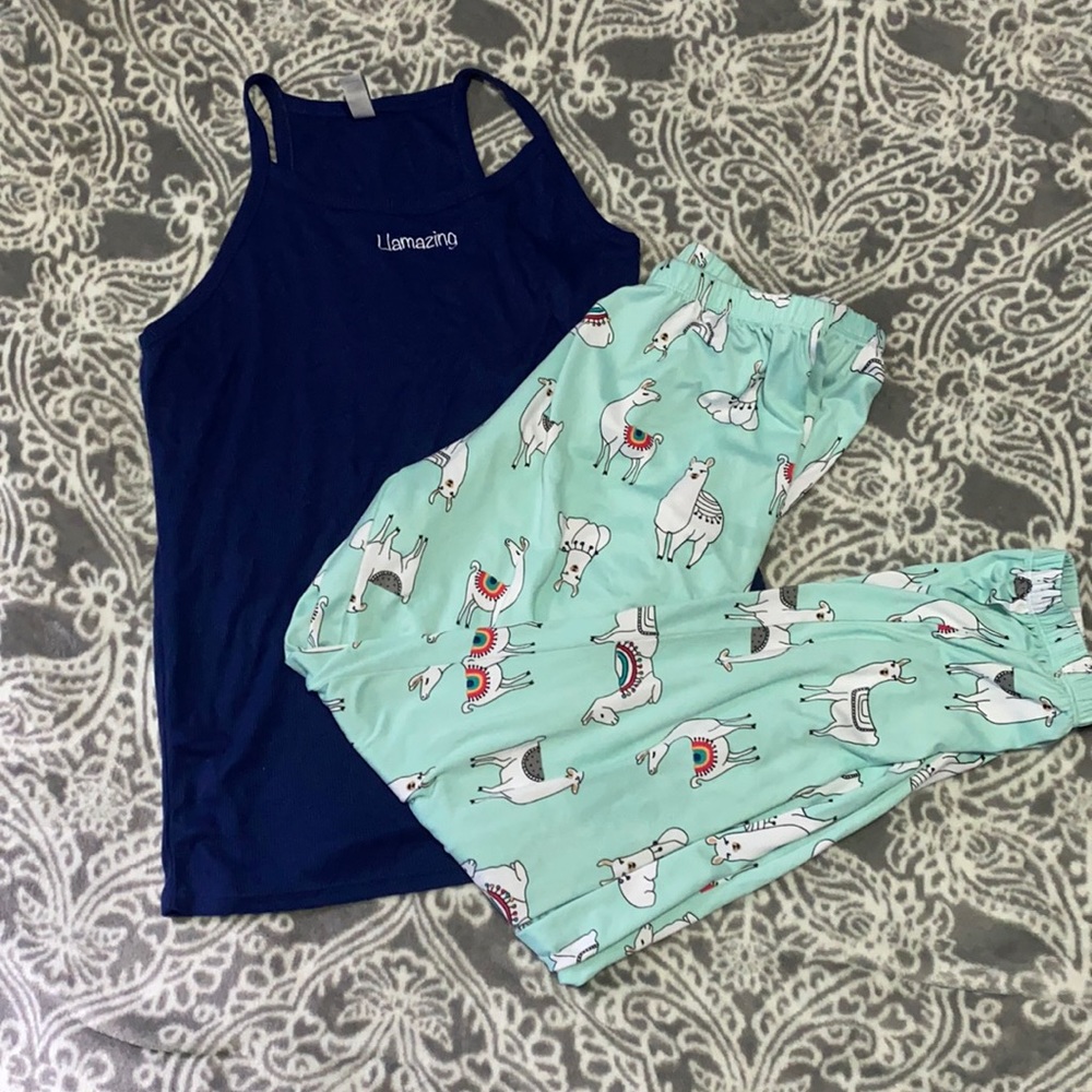 llama pajama set